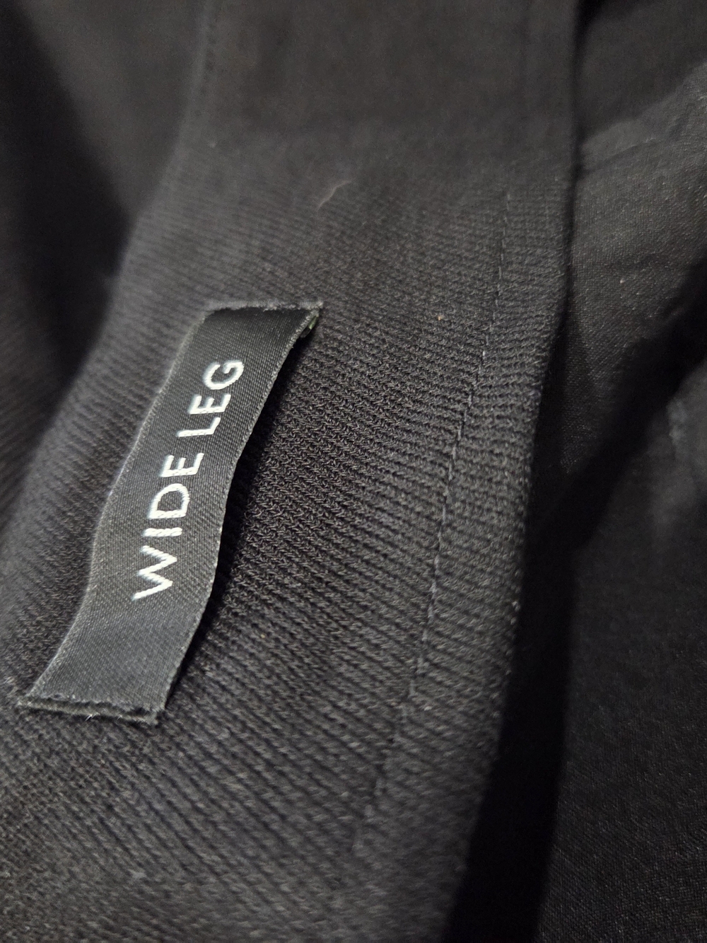 White House Black Market Black Wide-Leg Belted Trousers Size 12 NWT - Picture 5 of 6